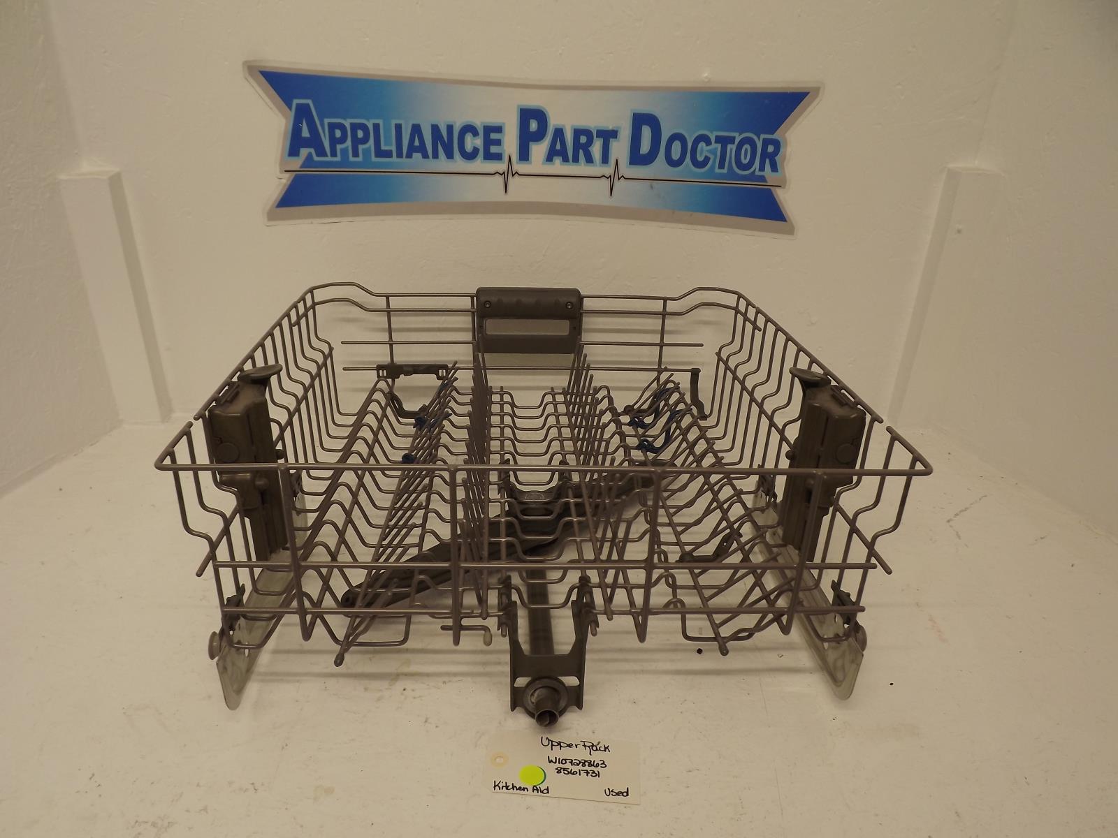 KitchenAid Dishwasher W10728863 8561731 Upper Rack Used KitchenAid Dishwasher W10728863 8561731 Upper Rack Used